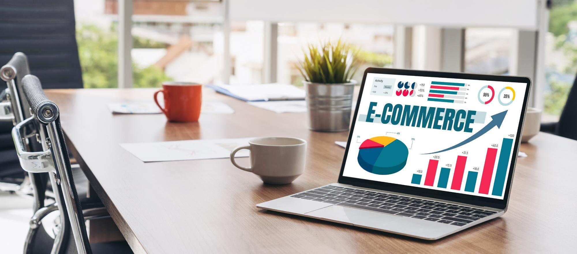 Oprogramowanie do obsługi danych e-commerce zapewnia modny pulpit nawigacyjny do analizy sprzedaży w handlu detalicznym online